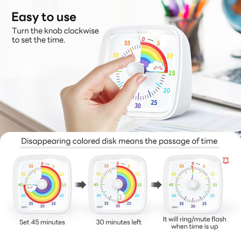 Yunbaoit temporizador de 60 minutos para gestión del tiempo