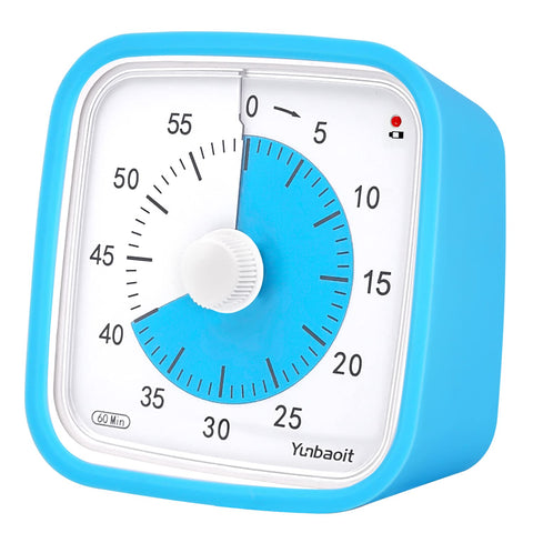 Yunbaoit temporizador visual 60 minutos con estuche protector para gestionar el tiempo.