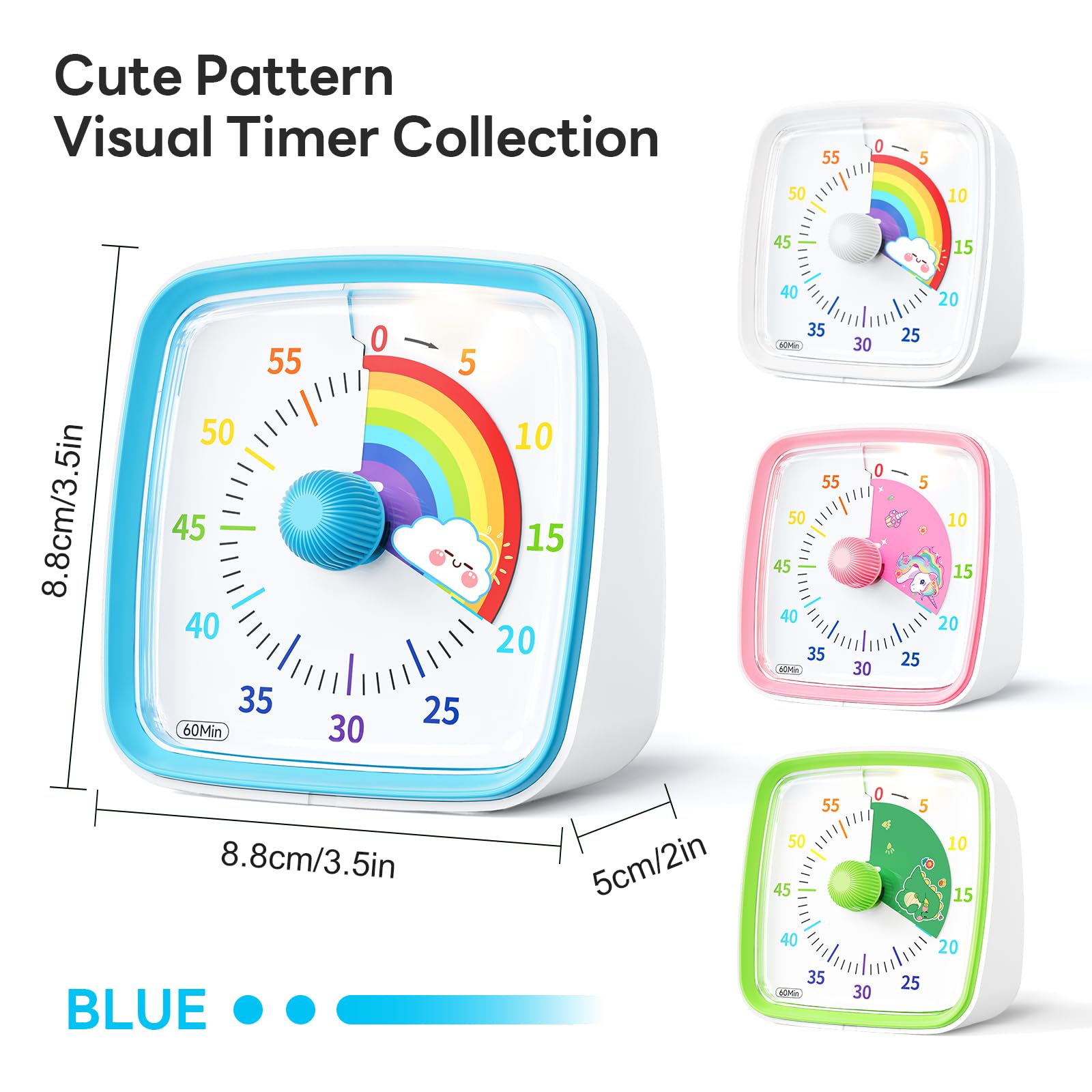 Yunbaoit temporizador visual con alarmas ajustables para distintas situaciones.