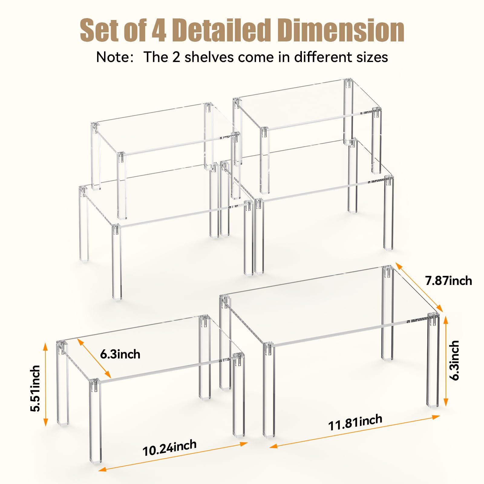 YUNEASELF estante apilable para cocina facilita organización y visibilidad.