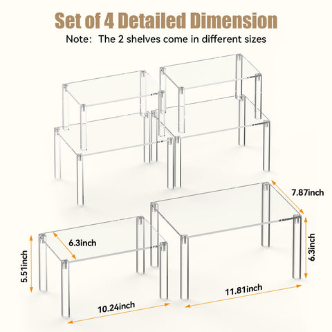 YUNEASELF estante apilable para cocina facilita organización y visibilidad.