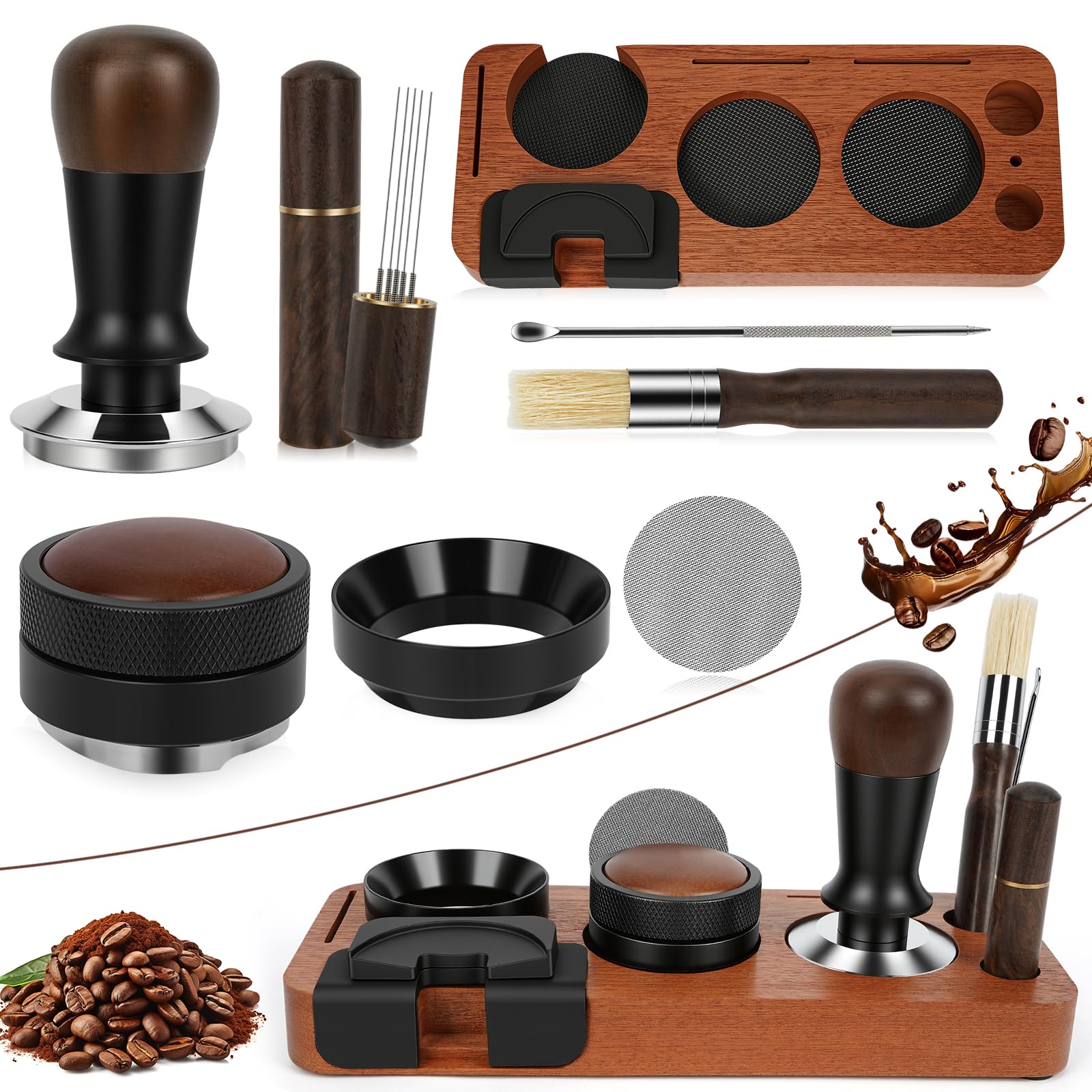 YUNGOO compactador espresso 51mm para extracción uniforme.