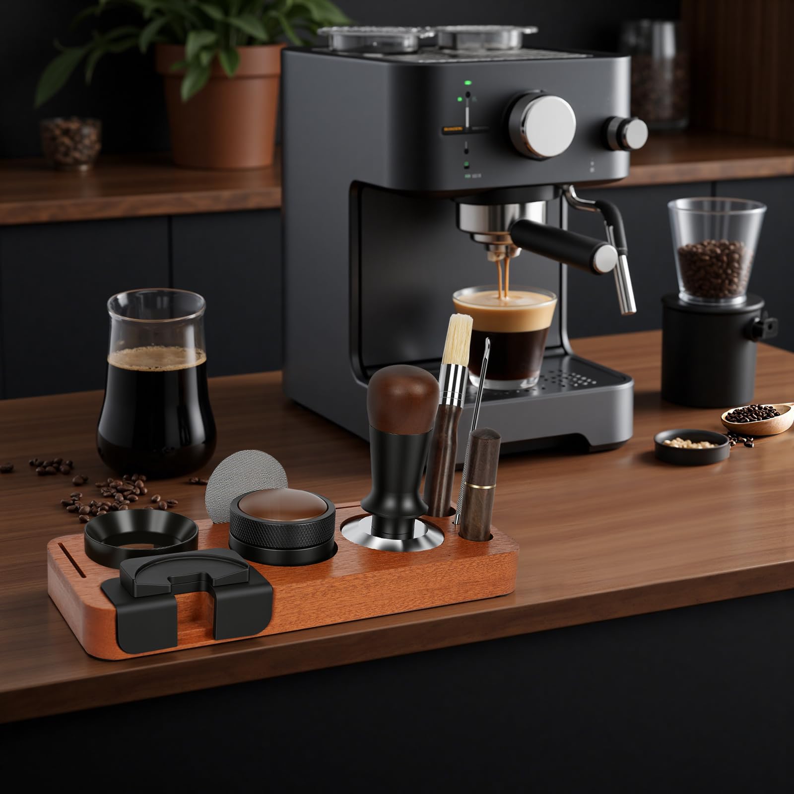 YUNGOO herramienta de distribución WDT para romper grumos en café.