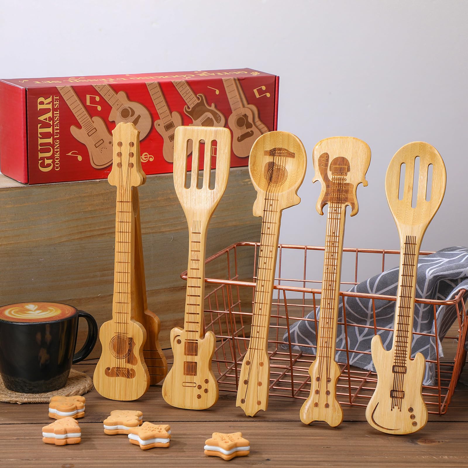 Caja regalo guitarra Yungyan, presentación lista para regalo