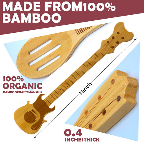 Cuchara guitarra Yungyan, diseño elegante para mezclar y servir