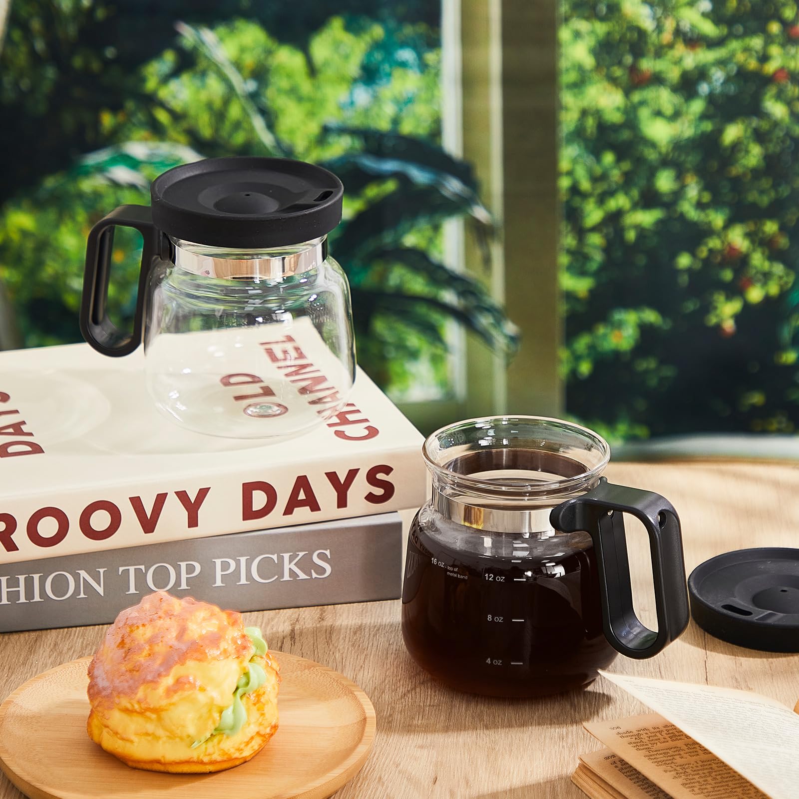 Taza Yungyan con marcas de líquido para medir dosis