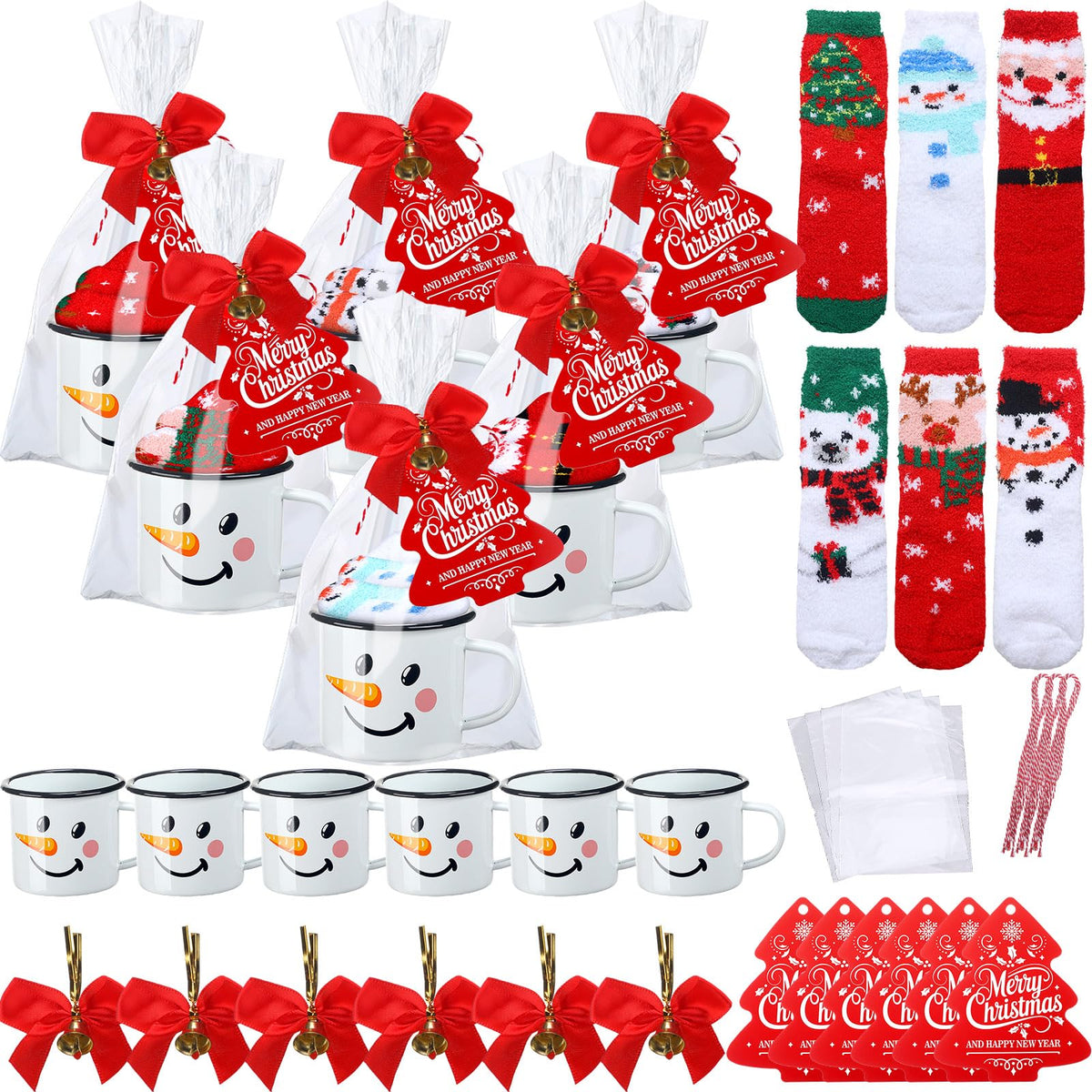 Taza esmaltada de Yungyan con muñeco de nieve, ideal para bebidas calientes en invierno.