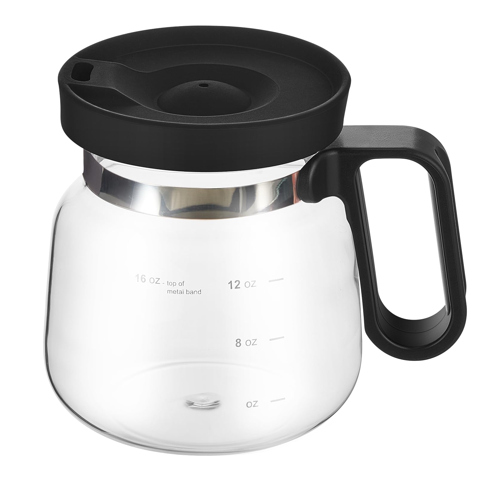 Yungyan taza olla de cristal 473 ml, vista clara para empezar la mañana