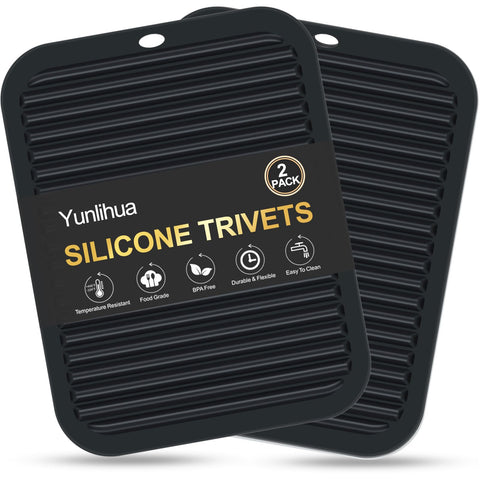 Trivets grandes Yunlihua 9x12 protegen la encimera del calor