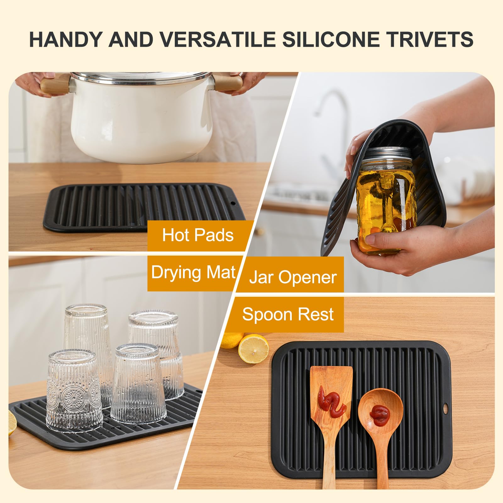 Trivets Yunlihua fáciles de limpiar, aptos para lavavajillas