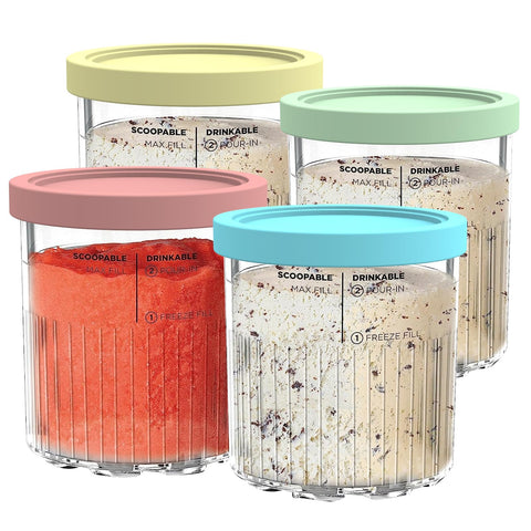 YUSFKJ potes para Ninja CREAMi NC501, versátiles para múltiples sabores en casa.
