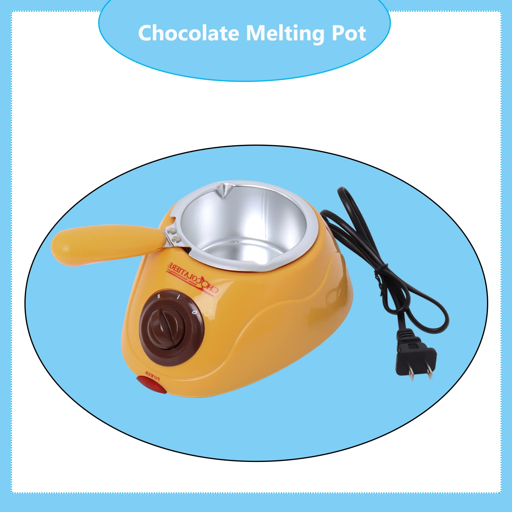 Doble cazo fundidor YUSUKEGU, ideal para derretir chocolate sin agua.