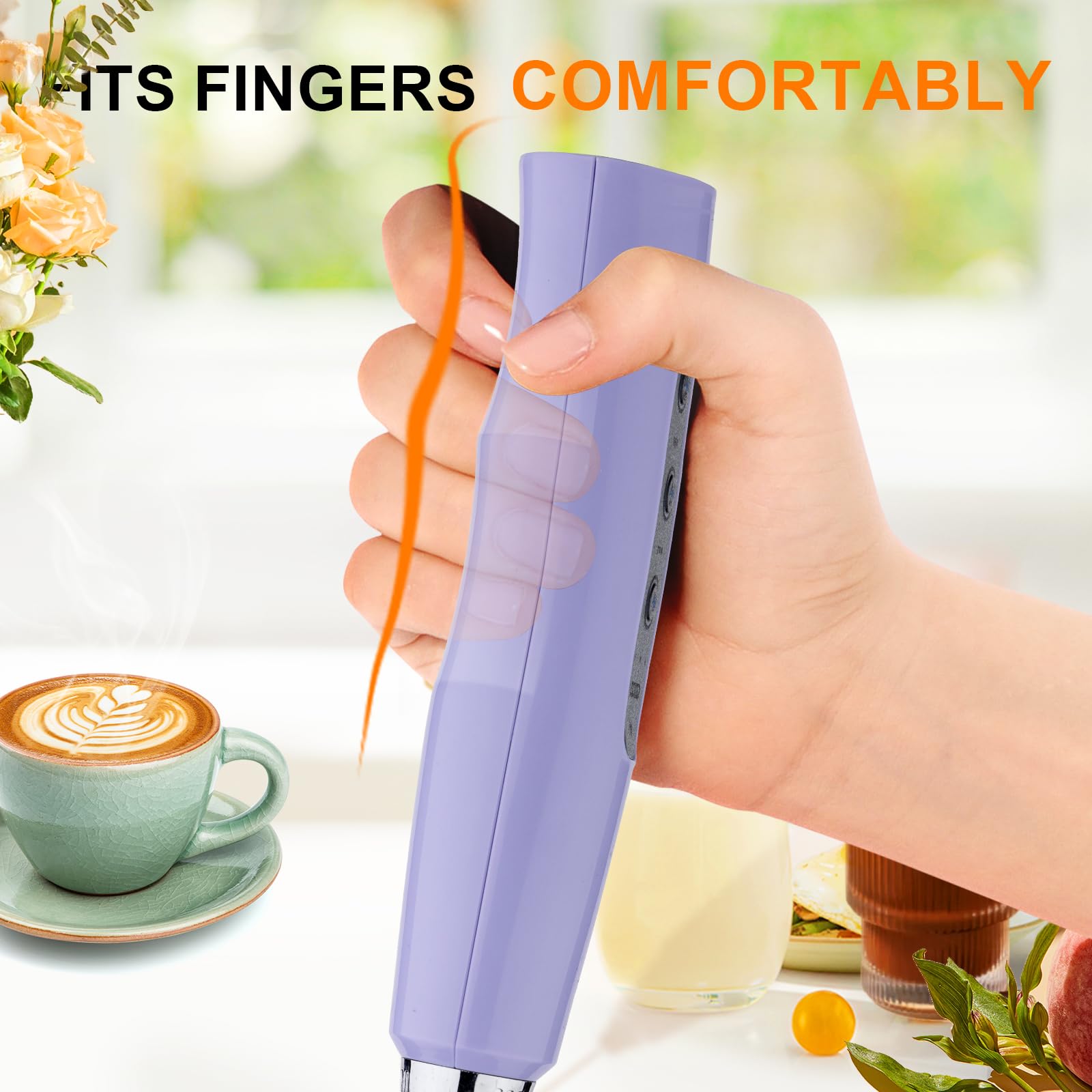YUSWKO diseño ergonómico con mango cómodo para agitar sin esfuerzo