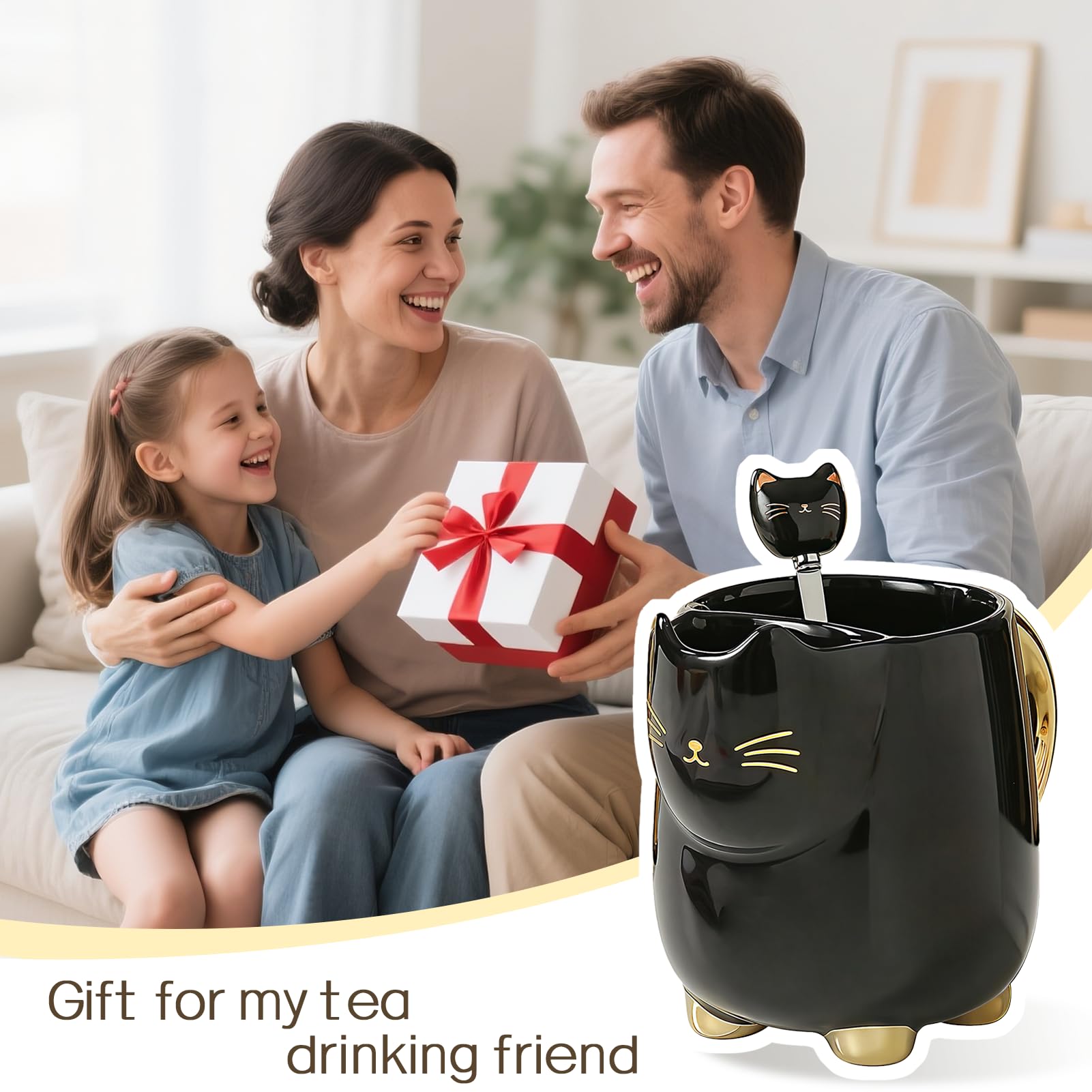Regalo perfecto para amantes de gatos con una taza Yuwu