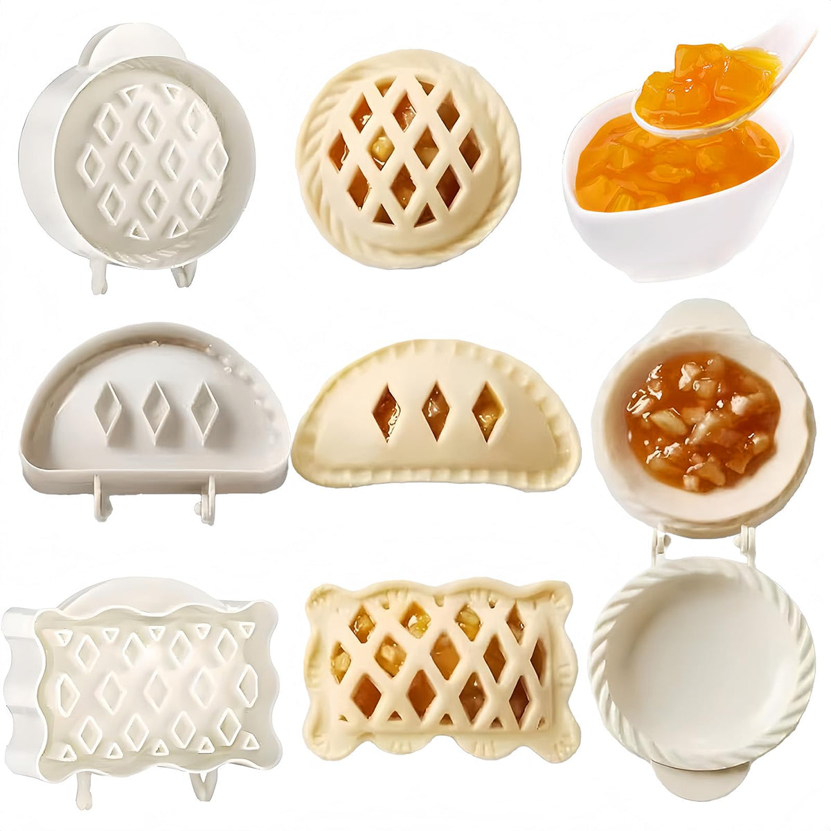 Molde YUZHANGTONG para manzana, corte limpio para empanadas pequeñas.