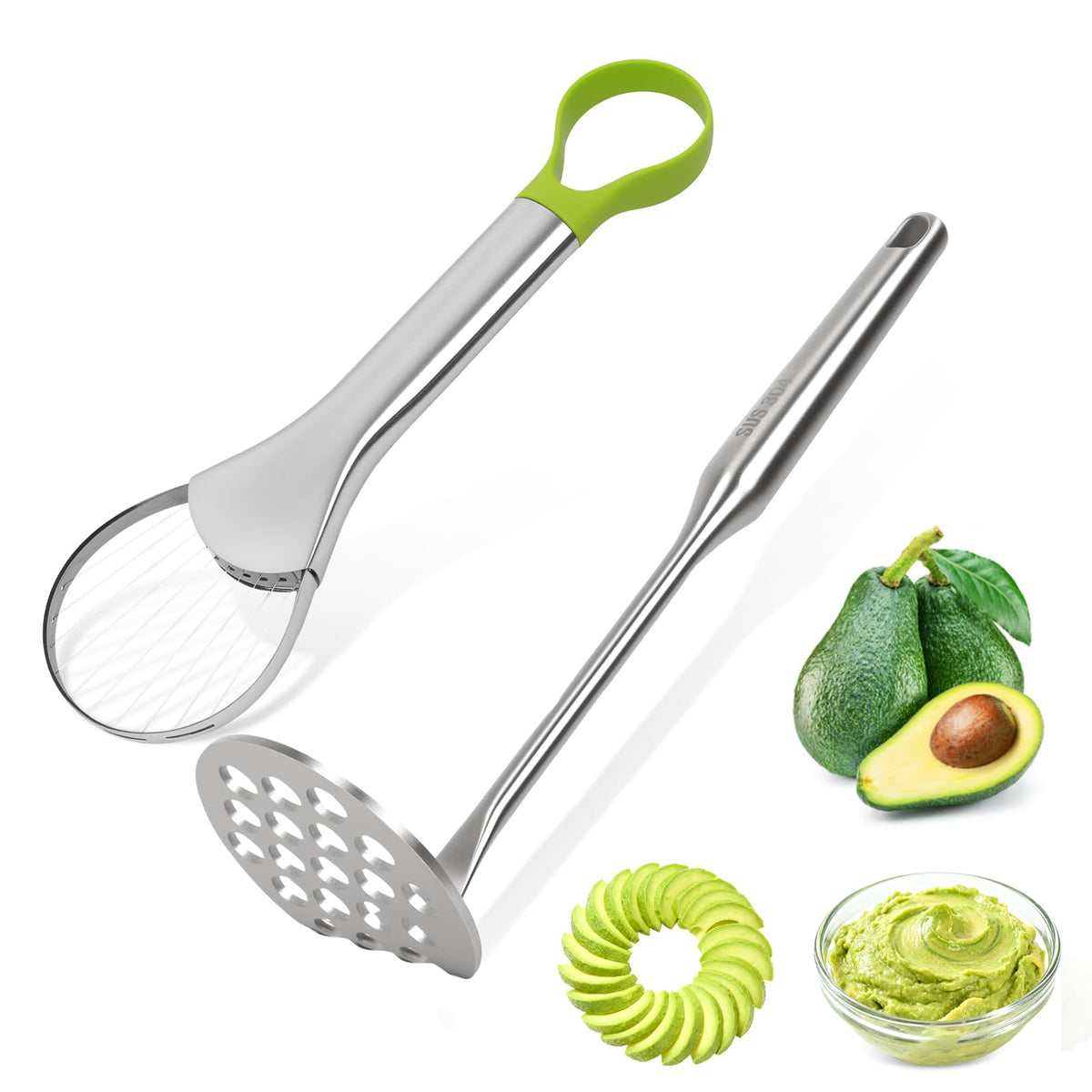 YVREOLP cortador de aguacate para rebanadas finas y limpias.
