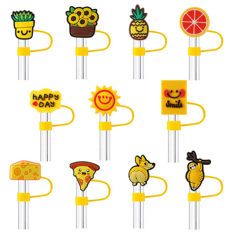 Tapas para pajita de la marca ywevyezc con corazón, diseño adorable para uso diario.