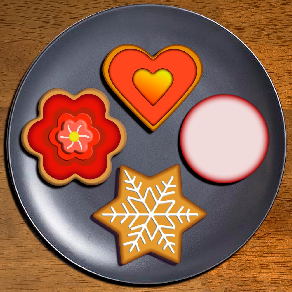YXCLIFE cortador de flor, añade detalles encantadores a tus pasteles y panecillos