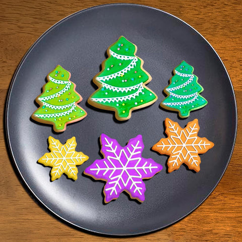 Cortadores YXCLIFE para galletas estrella, adornos brillantes para postres.