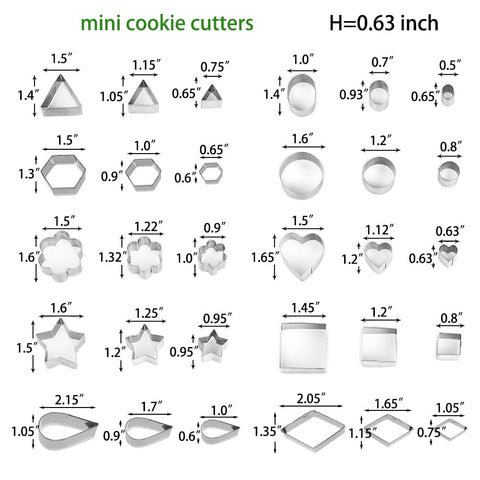 YXCLIFE cortadores mini flor, ideal para decoraciones y meriendas creativas