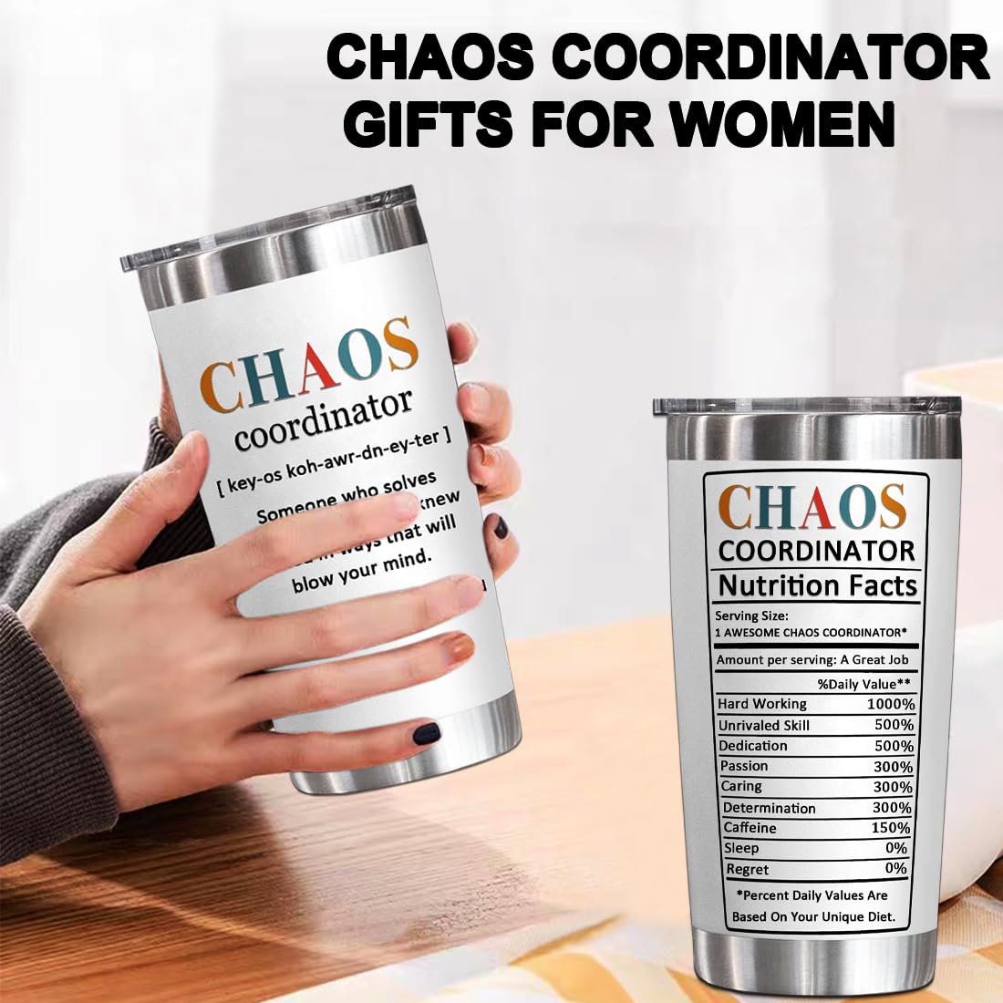 Regalo practico YXOTJHS Coordinadora del Caos para jefas y profesoras.