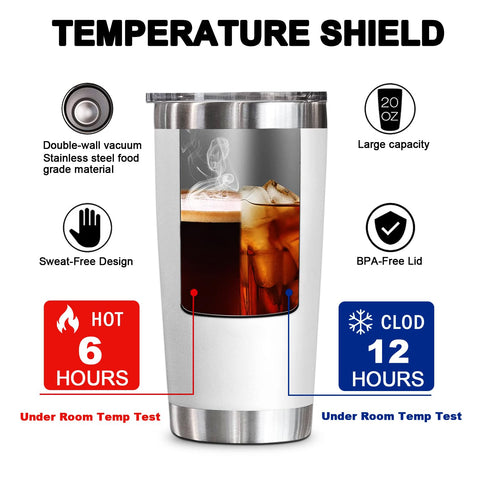 Vaso termico YXOTJHS Coordinadora del Caos, apto para bebidas calientes y frías.