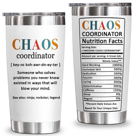 Vaso termico YXOTJHS Coordinadora del Caos con diseño elegante para uso diario.