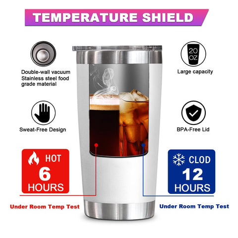 Vaso térmico YXOTJHS de acero inoxidable, duradero para uso diario.