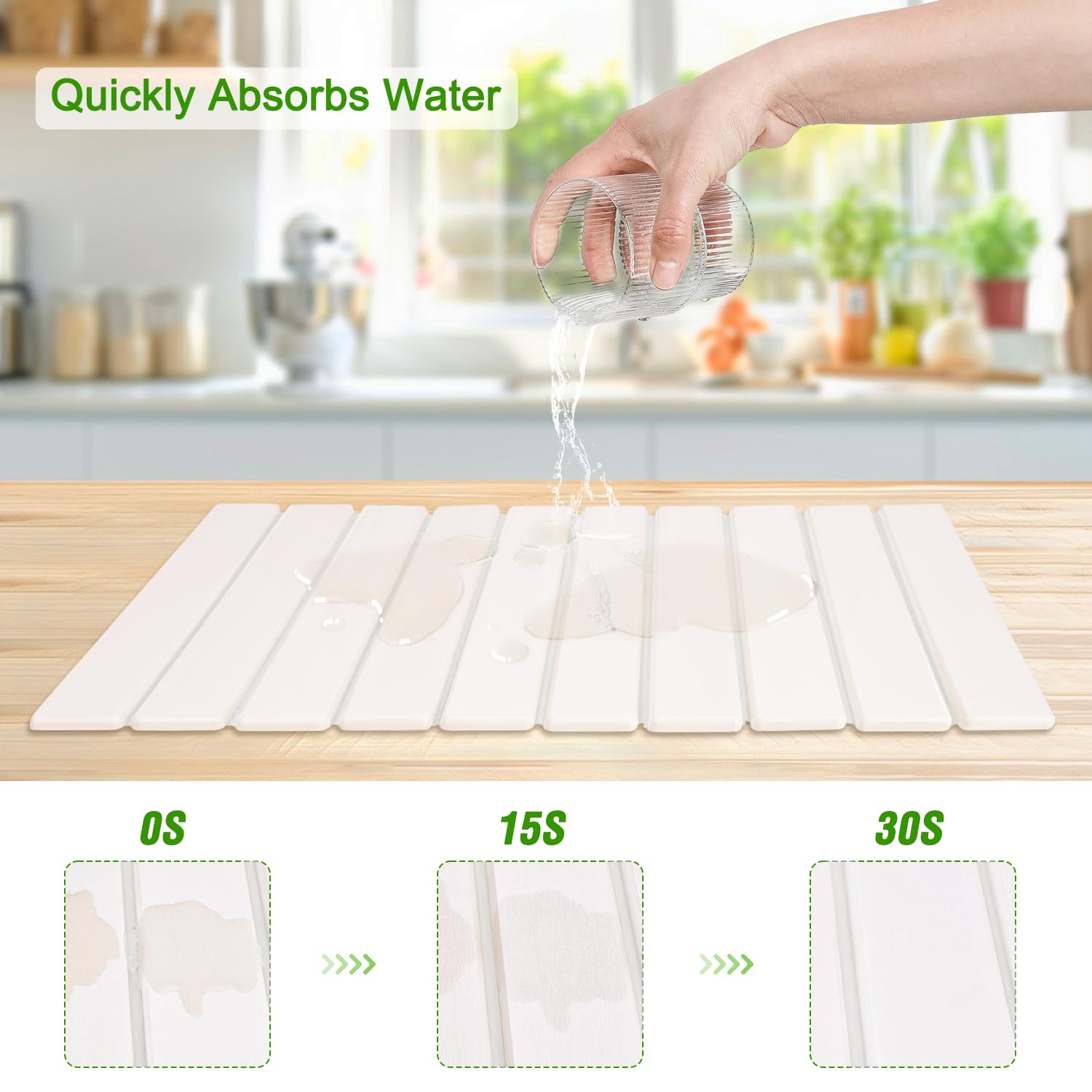YYAKIEUD textura diatomita para contacto directo con utensilios en la cocina