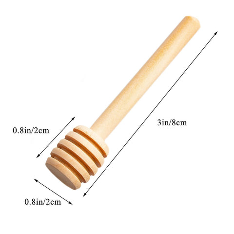 YYGMSS Palitos miel madera natural, reutilizables tras limpieza.