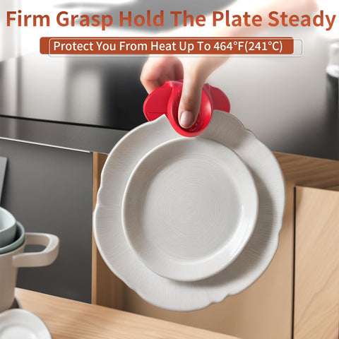 Conjunto de 3 guantes rojos YYP para cocina