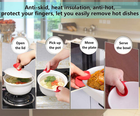 YYP silicona apta para horno hasta 241°C para retirar platos