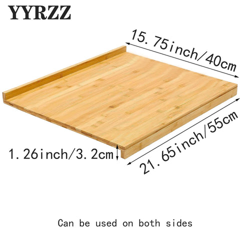 Tabla de bambú grande YYRZZ optimiza el uso del espacio en la cocina.