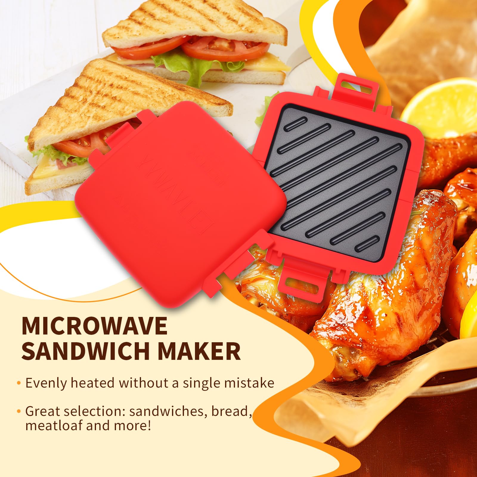 YYWAVLET: sándwich exterior crujiente e interior jugoso.