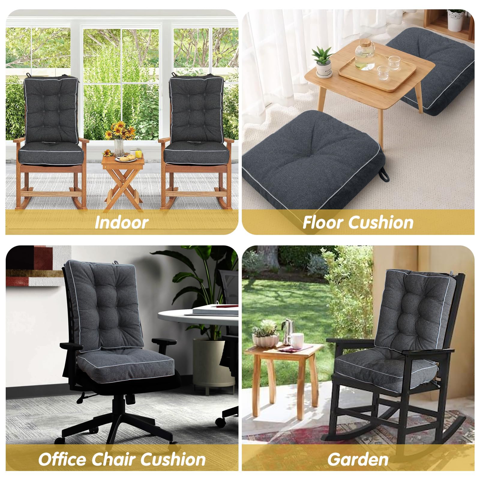 Acabado gris oscuro de YZ HOME para combinar con espacios modernos