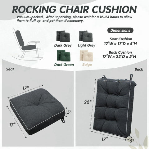 Cojines YZ HOME con respaldo ergonómico de 22x17x5 para apoyo cómodo