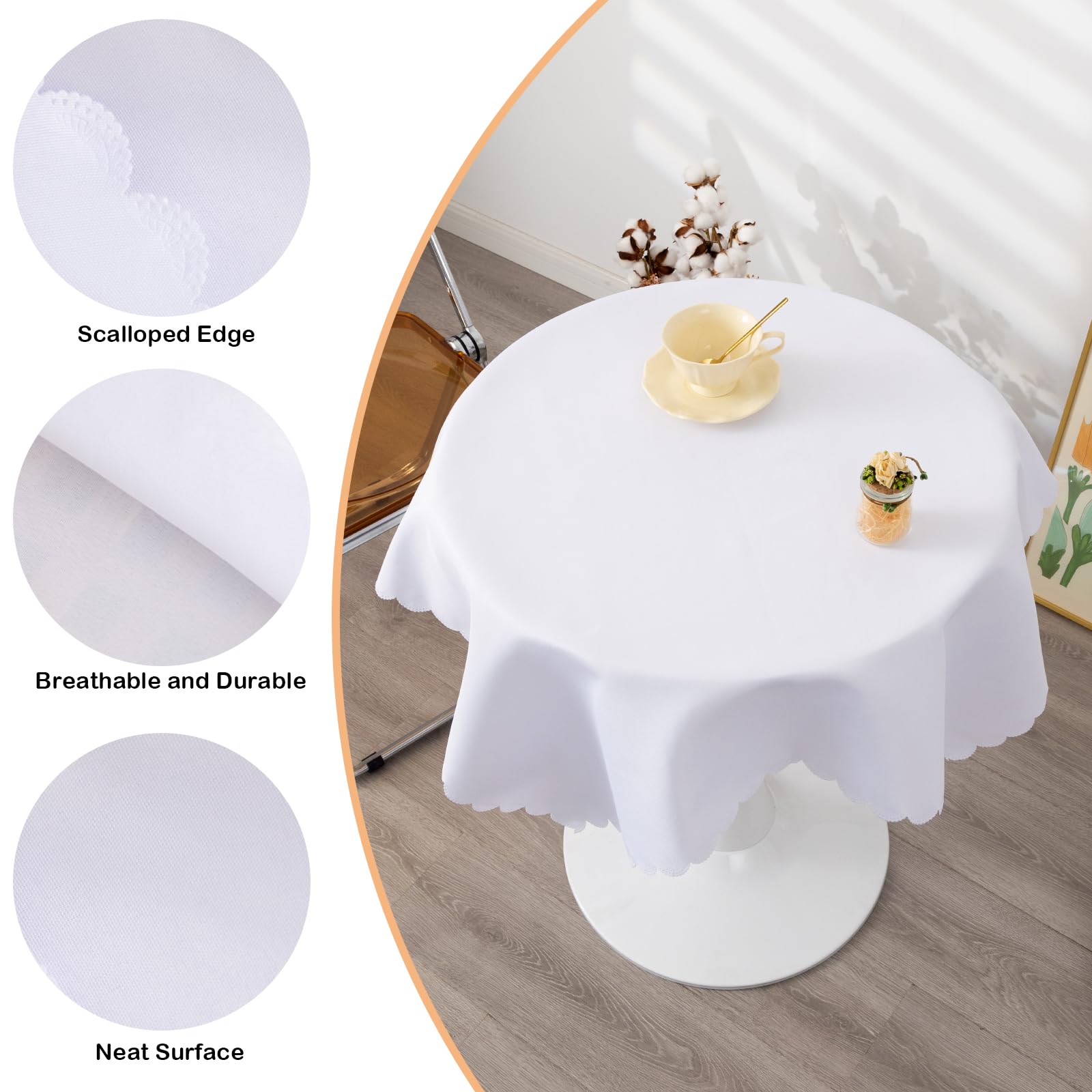 YZKITM mantel para bodas y picnics, aporta sofisticación a la decoración.