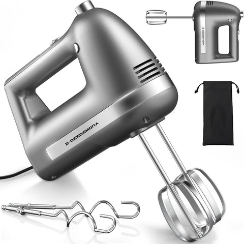 Batidora de mano Z-DESDEMONA con 5 velocidades y turbo para mezclar masa