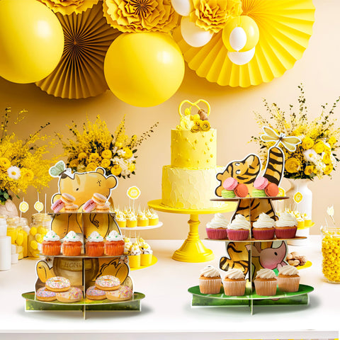Z1juce Winnie portacupcakes reciclable, opción ecológica para fiestas.