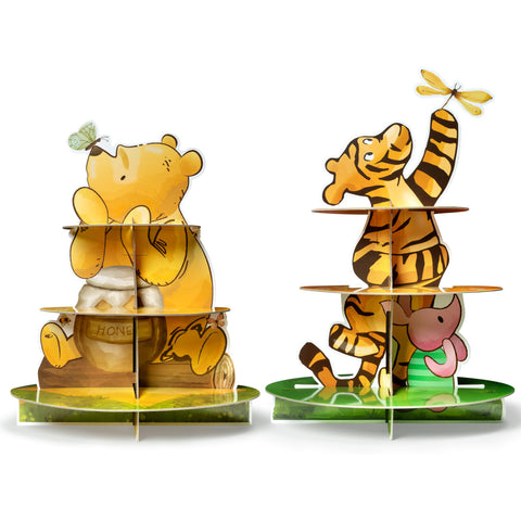Z1juce Winnie portacupcakes doble-set, centro de mesa ideal para fiestas infantiles.