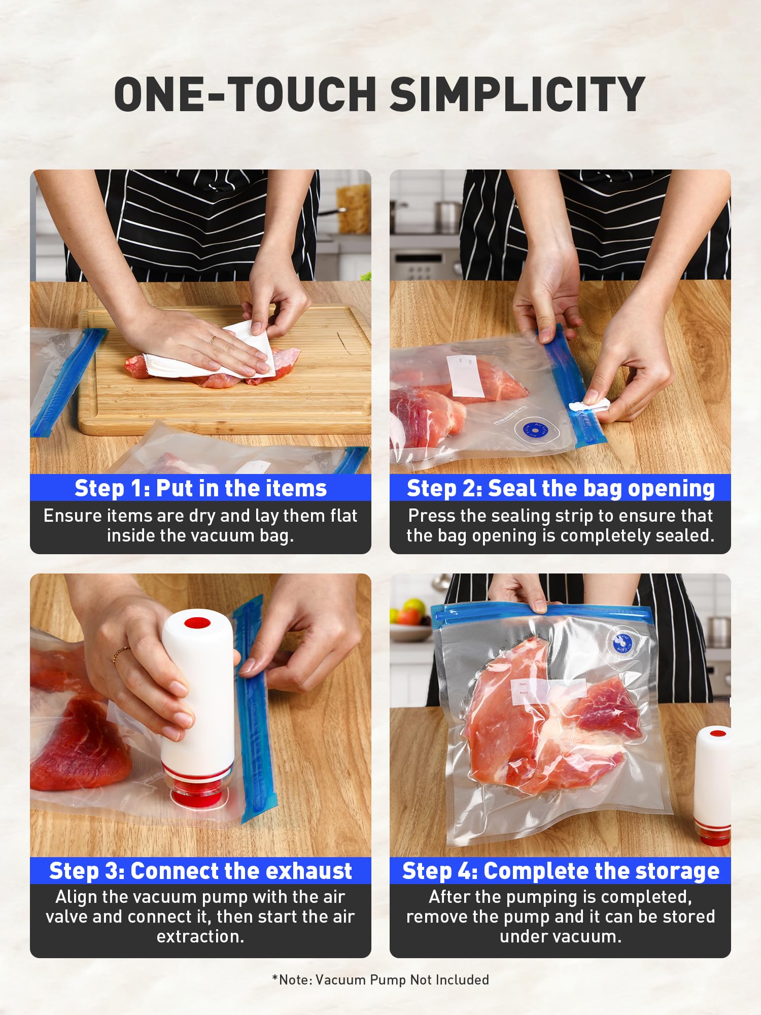 Uso doméstico y de viaje con ZABINS, ideal para preparación de comidas y picnic.