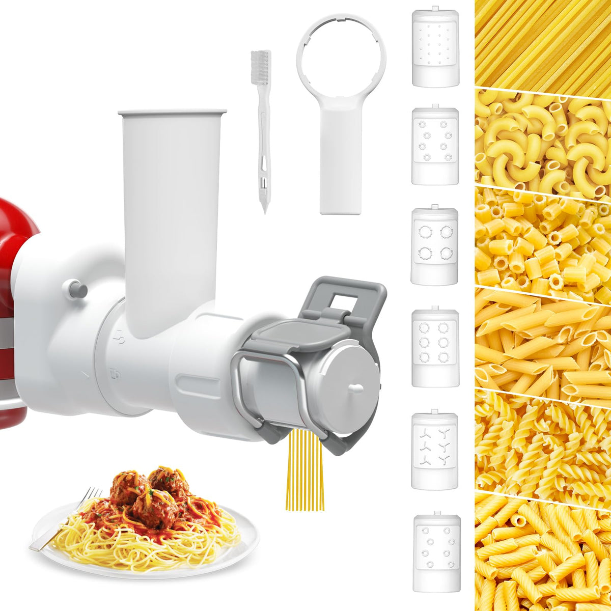 ZACME accesorio para KitchenAid, compatibilidad y múltiples formas de pasta