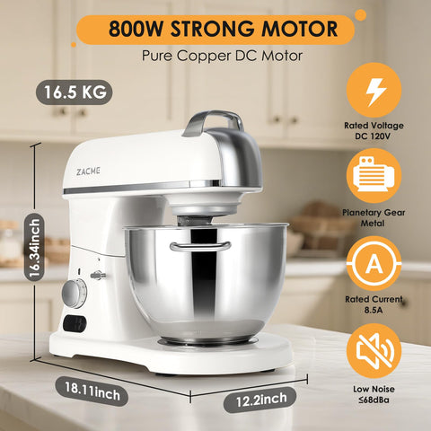 ZACME Batidora con bajo ruido para uso cómodo y prolongado.