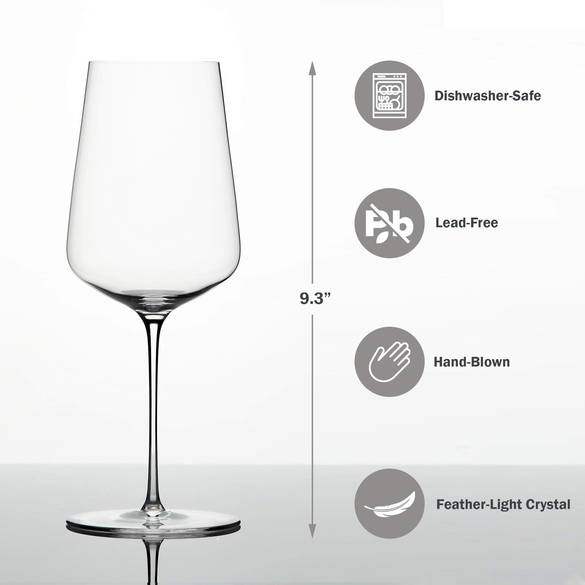 Vaso Zalto Denk'Art Universal con boca fina para sentir más el vino.