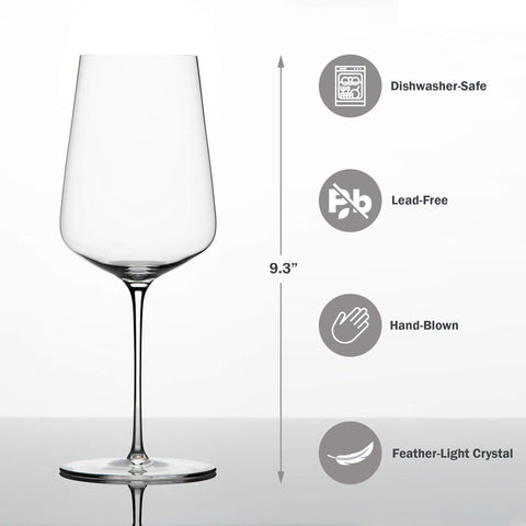 Vaso Zalto Denk'Art Universal con boca fina para sentir más el vino.