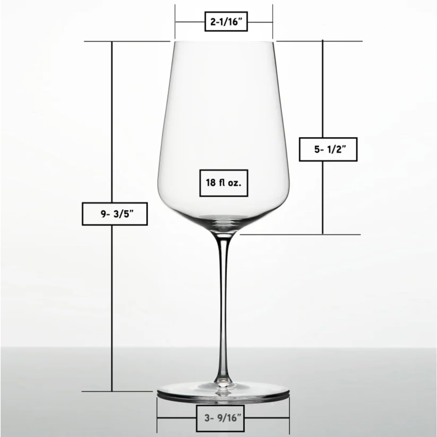 Vaso Zalto Denk'Art Universal, muy ligero y apto lavavajillas para uso diario.