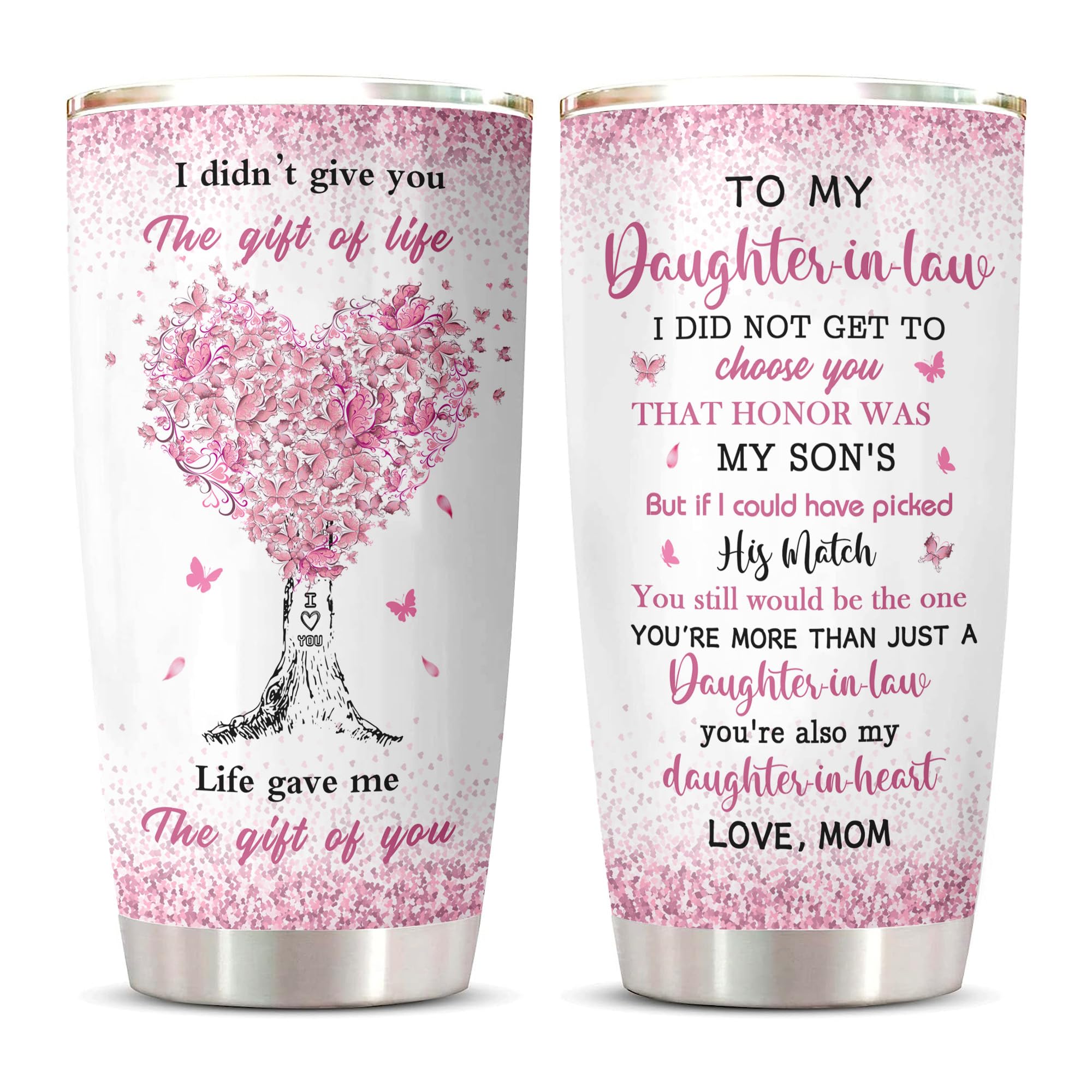 ZANIION regala nuera tumbler 20oz: regalo práctico para celebrar la nuera.