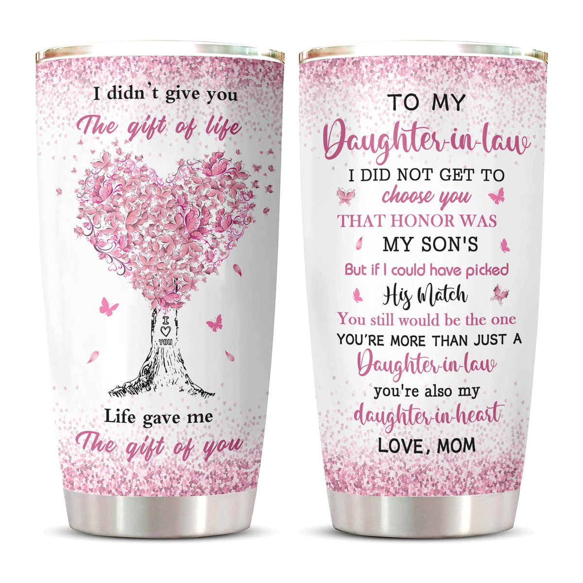 ZANIION regala nuera tumbler 20oz: regalo práctico para celebrar la nuera.