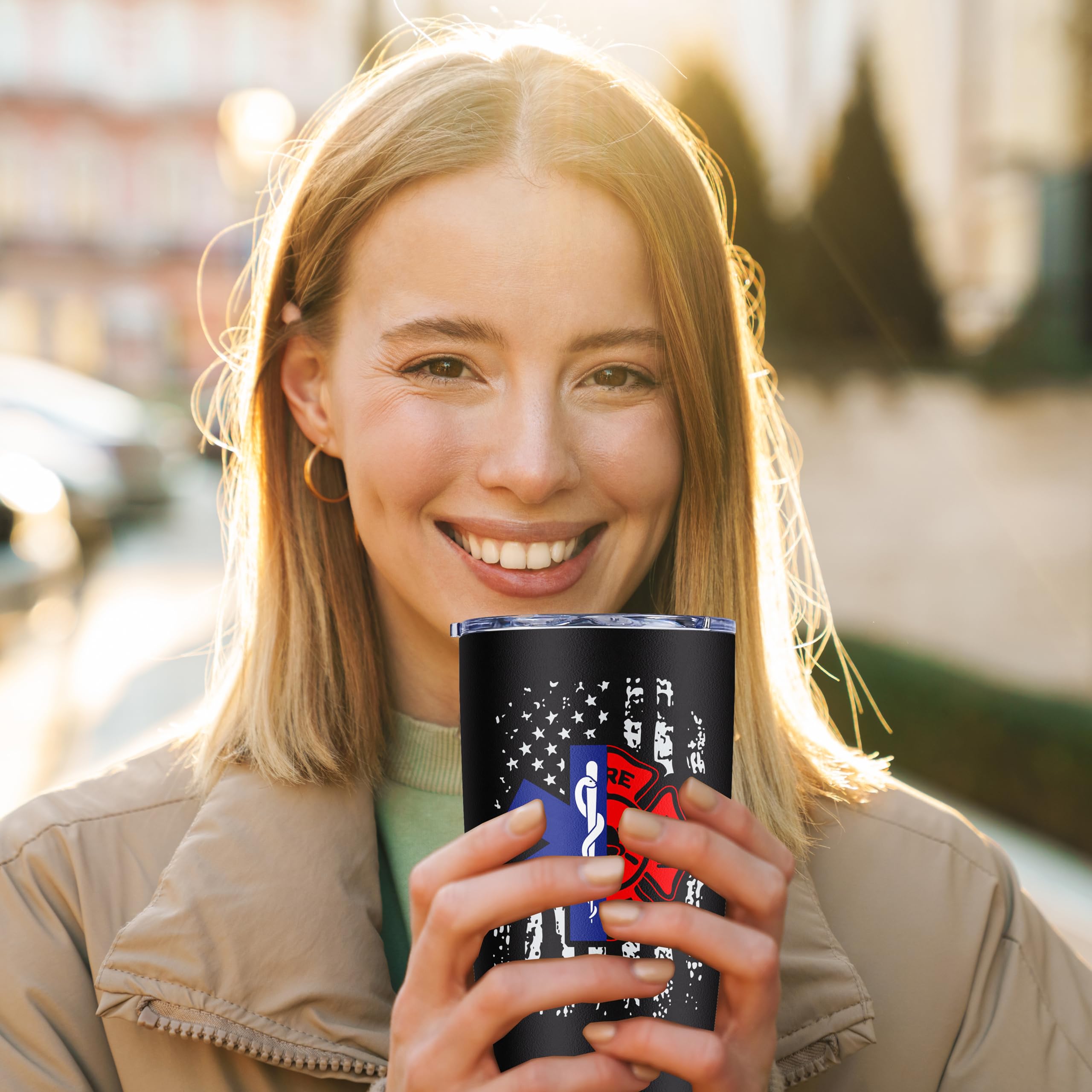 Vaso ZANIION EMT 20oz ideal para coche, oficina y camping