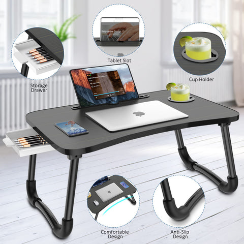 Zapuno superficie curva ergonómica para una postura más cómoda al usar el portátil.